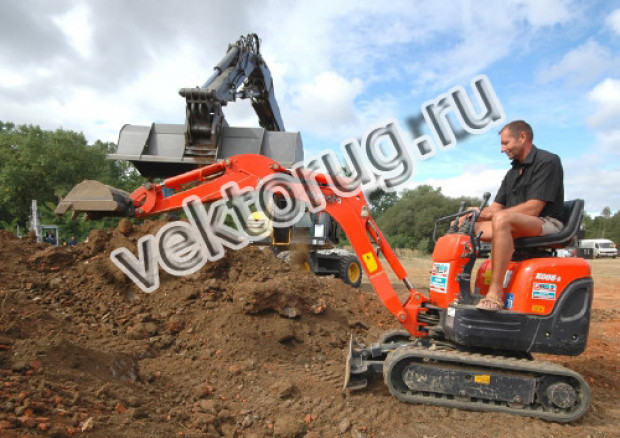 Услуги гусеничного мини-экскаватора Bobcat